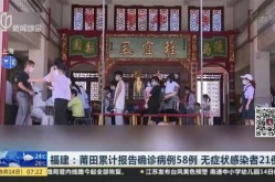 莆田累计报告58例确诊21例无症状（莆田确诊病例）