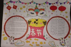 关于春节的手抄报2022年（2022年虎年春节手抄报）