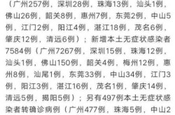 疫情最新数据消息中高风险地区名单广东（广东省中高风险地区名单）