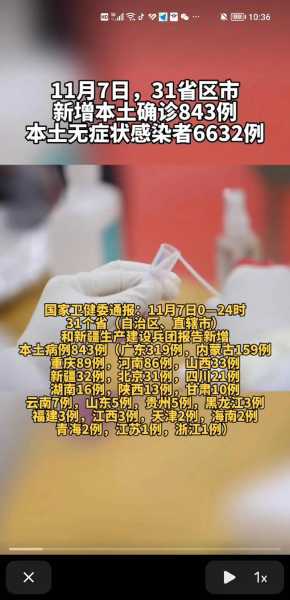 31省区市新增7例本土确诊病例(31个省今天新增多少例)