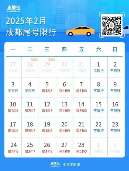成都限行时间新规2023年2月（成都尾号限行规定）