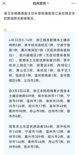 杭州累计14例确诊 外溢贵州江西2地(浙江确诊病例最新)