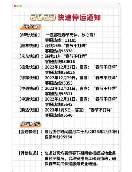 圆通快递停运时间最新通知2022(快递停运时间表2024年)
